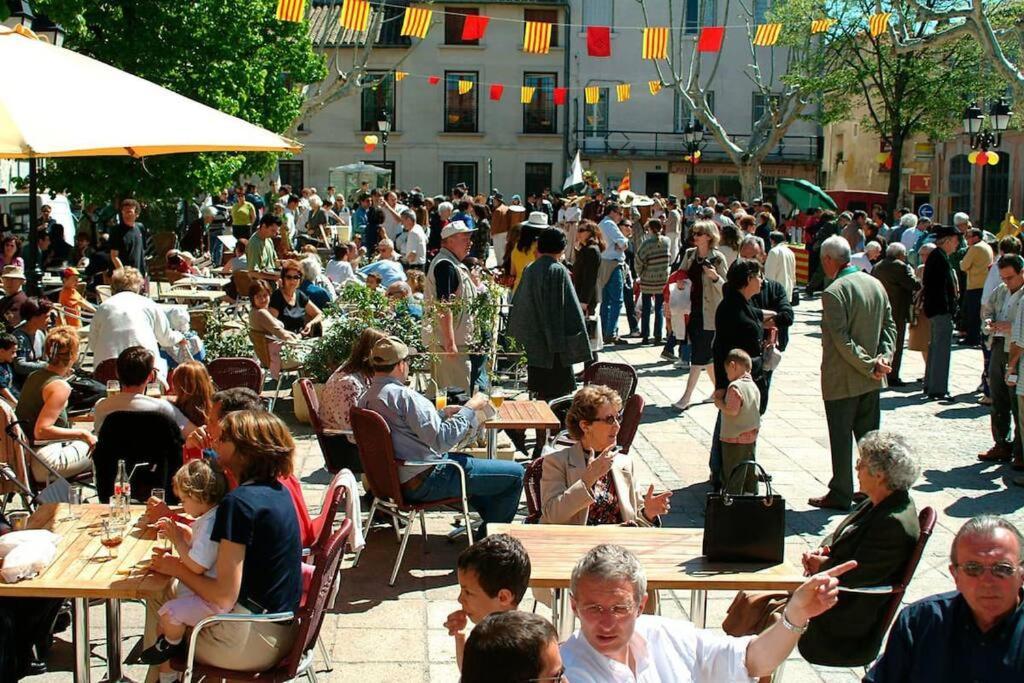 La Cigale - Vieux Village - Charmante Maisonnette Climatisee Avec Jardin Villeneuve-lès-Avignon Exterior foto